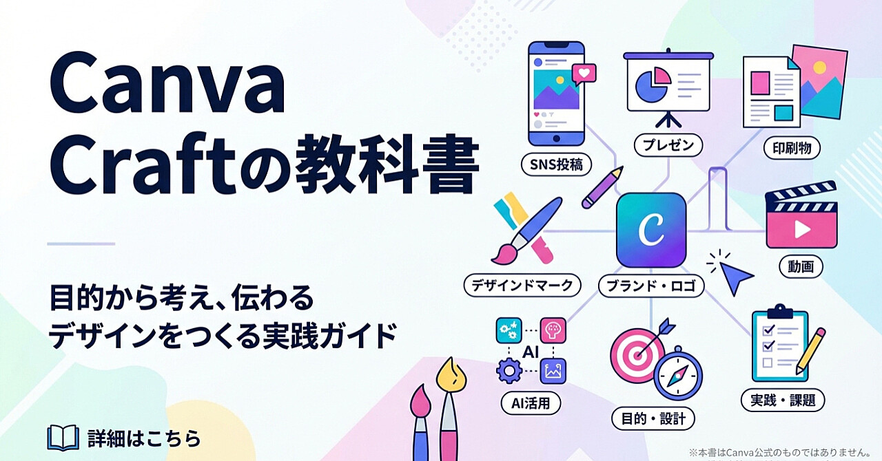 Canva Craftの教科書のアイキャッチ画像