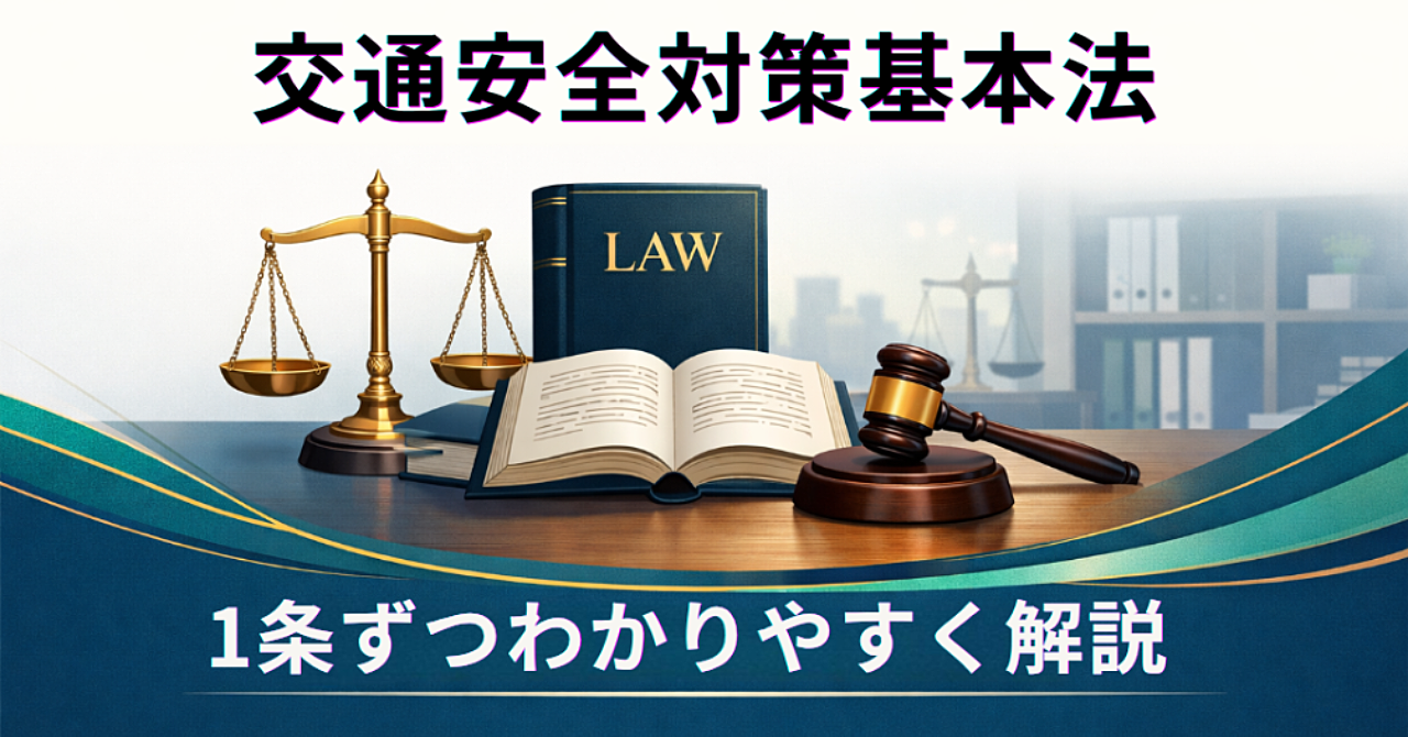 交通安全対策基本法｜1条ずつわかりやすく解説