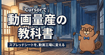 【Cursorで動画量産の教科書】スプレッドシートを動画工場に変える7ステップ
