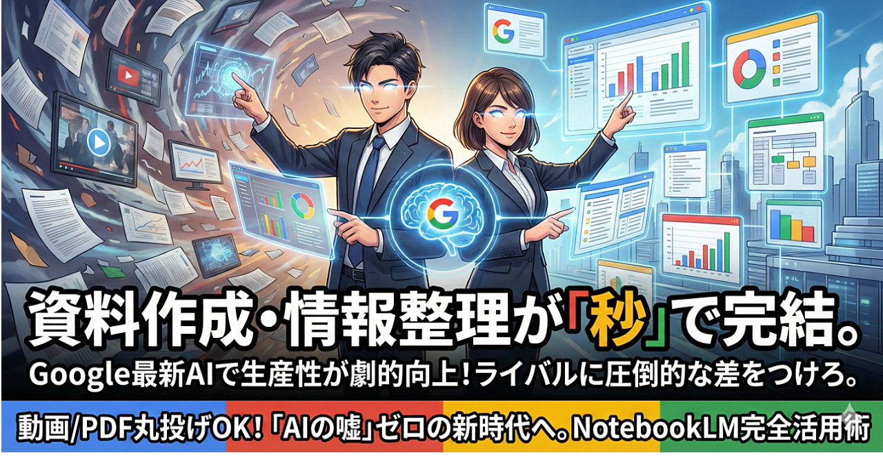 AIで情報整理に革命を!Googleの最新ツール「NotebookLM」完全活用術