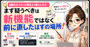 禁止したはずのclaude -pが、複製した自動化コードに3つとも残っていた話