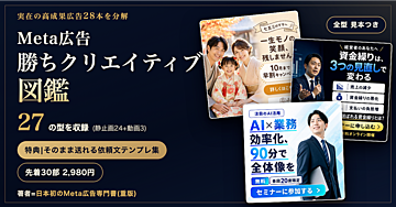 【実在広告28本を解剖】Meta広告 勝ちクリエイティブ図鑑｜成果の出た27の型＋そのまま送れる依頼文テンプレ