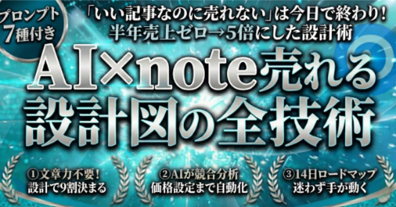 【34大特典付】ちゃんももさんのBrain「noteが売れない人の9割が知らない「AI×設計」の全技術」評判口コミ感想レビュー