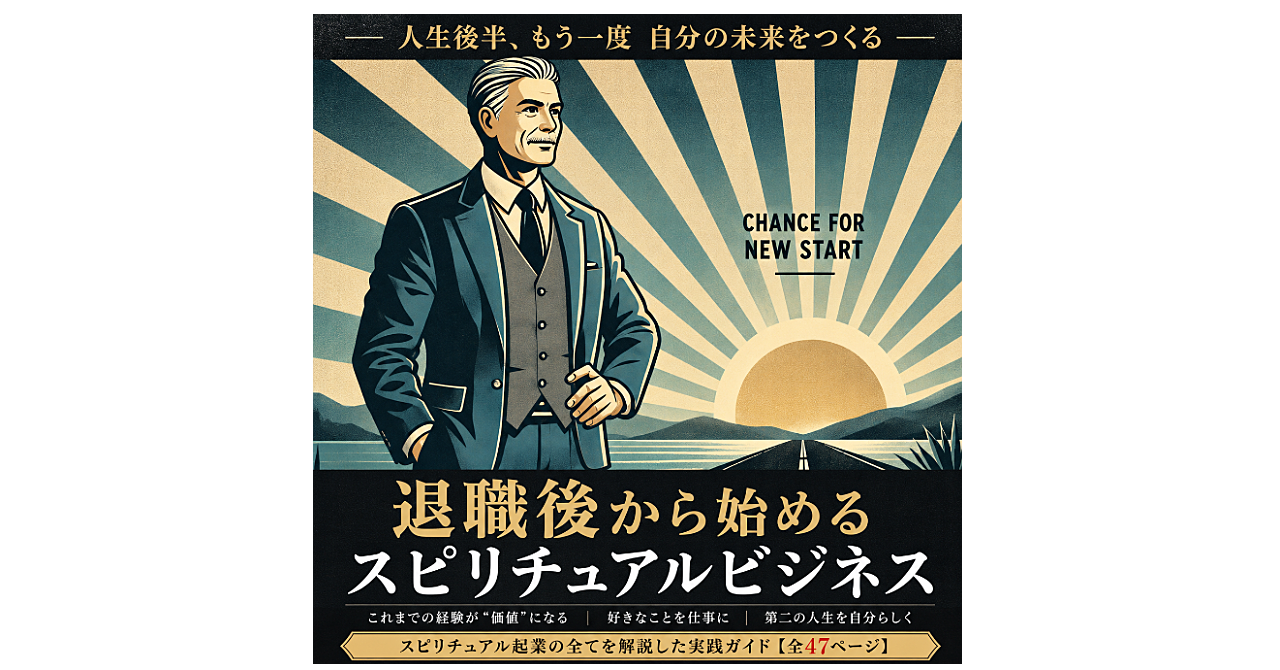 退職後から始めるスピリチュアルビジネス入門