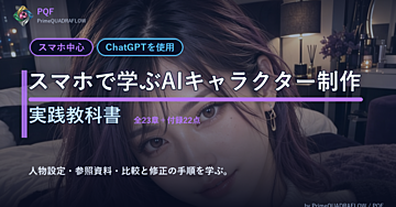 スマホとChatGPTで学ぶ AIキャラクター制作 ── 人物設定・参照資料・継続制作の実践教科書