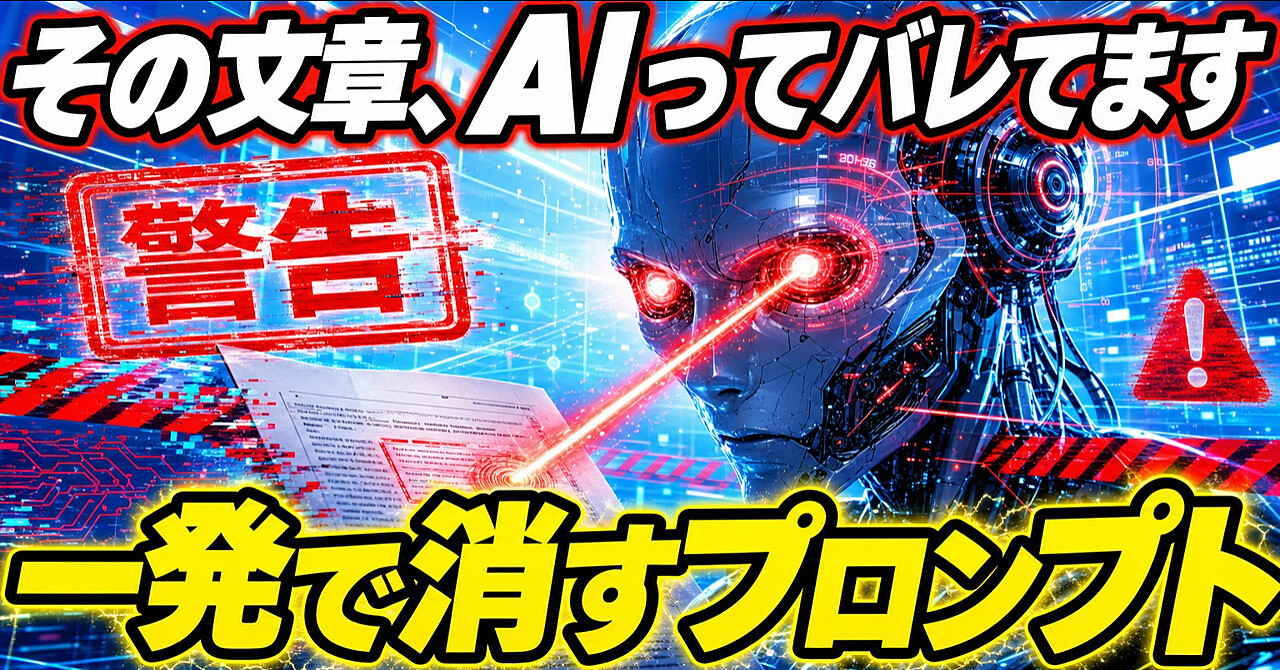 AIっぽい文章が一発で消えるプロンプトのアイキャッチ画像