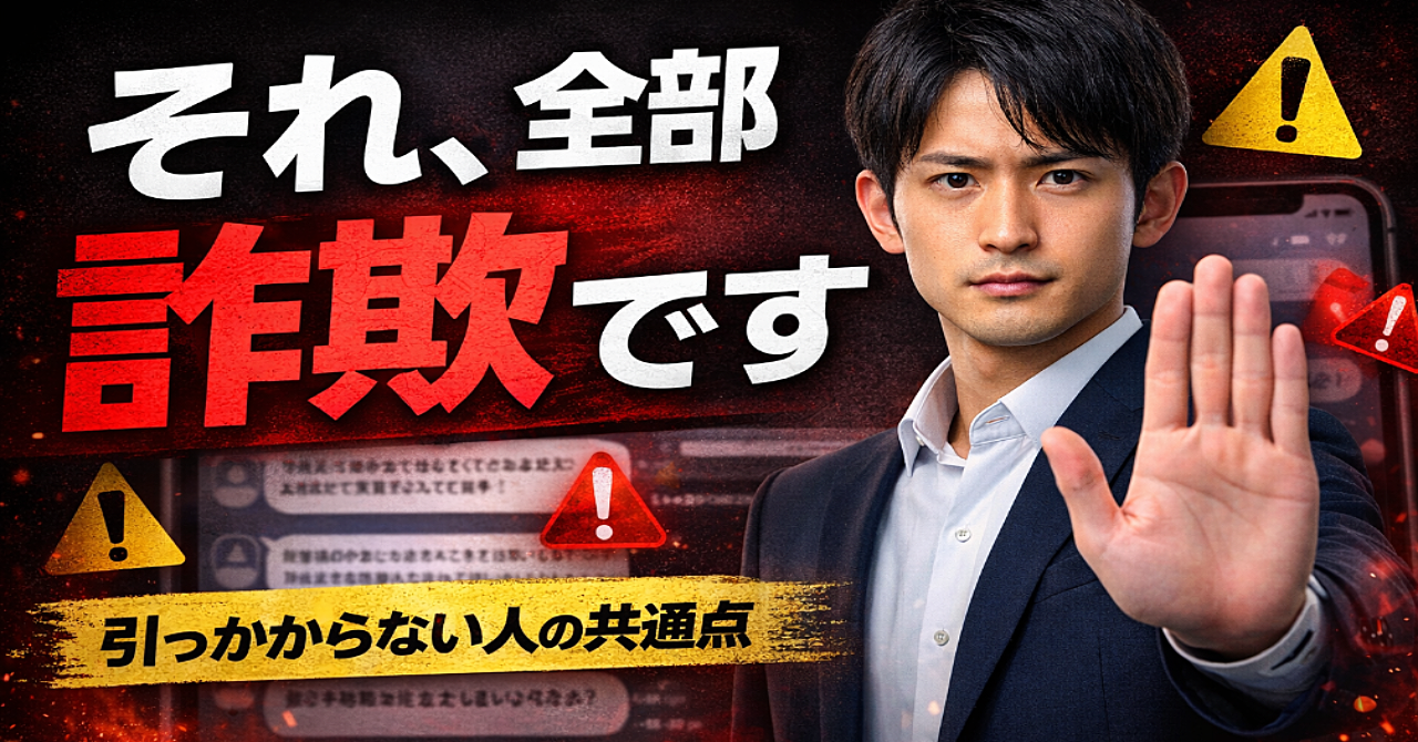 「その副業、ほぼ詐欺です。実際に来たDMと“お金を抜かれるまでの流れ”全部書きます」
