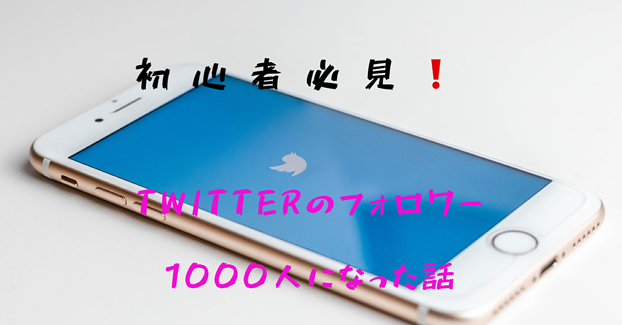 Twitterで人見知りな僕がフォロワー1000人になった話 ②