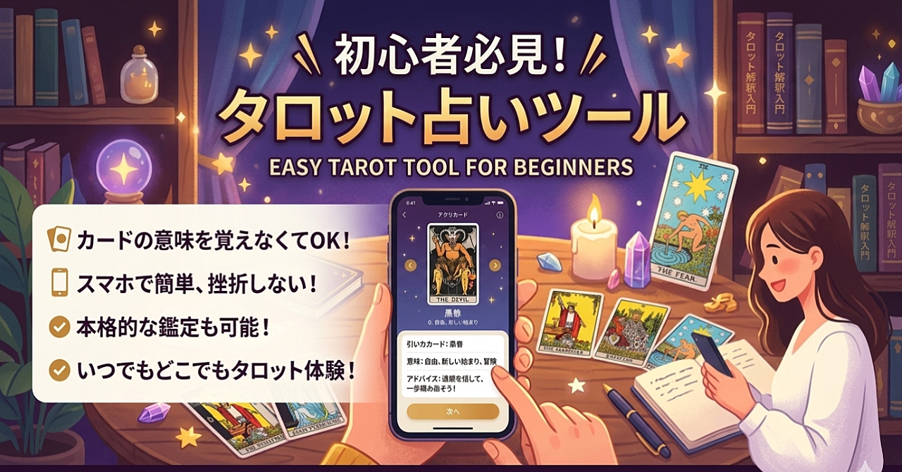 【現役占い師が開発】タロット鑑定をもっとスムーズにするWebツール


