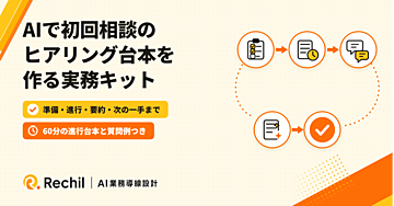 AIで初回相談のヒアリング台本を作る実務キット｜準備・進行・要約・次の一手まで