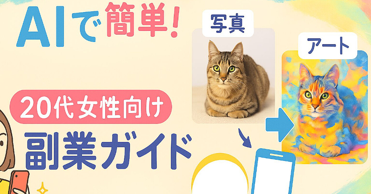 AIで簡単!写真1枚から始める 20代女性向け副業ガイド