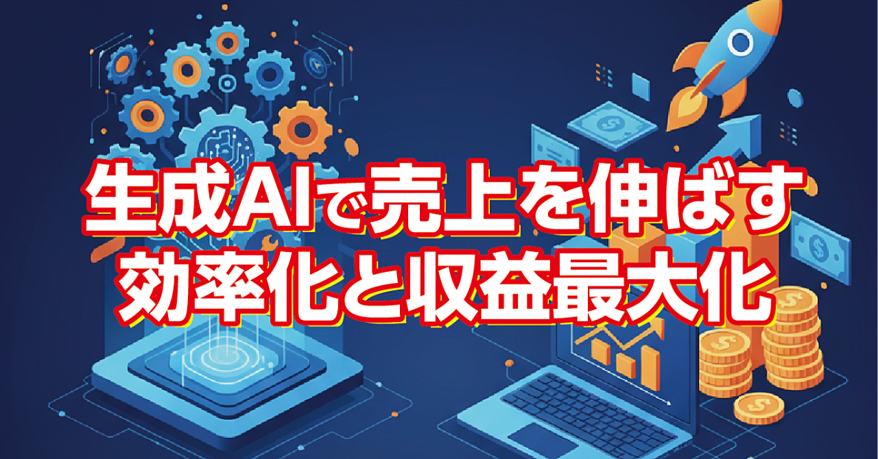 生成AIで副業の売上を伸ばす方法：効率化と収益最大化の全ガイド
