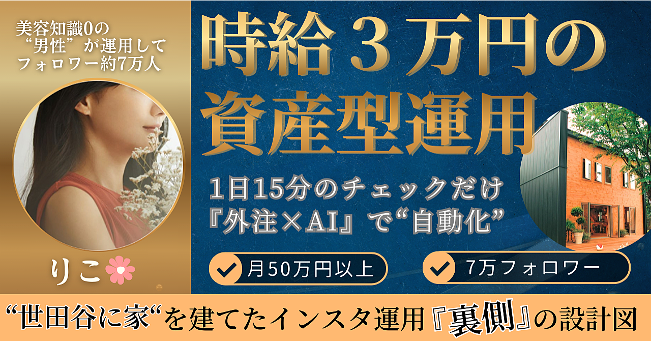 【35大特典付】りこさんのBrain【美容知識0で世田谷に家を建てた！】 7万フォロワー美容垢の主が教える「時給3万円」の資産型運用図 〜投稿はAIと外注に丸投げして月50万〜評判口コミ感想レビュー