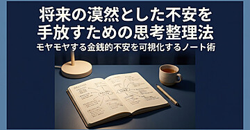 「将来がなんとなく怖い」を解消する。お金の漠然とした不安を可視化して心を軽くする思考整理法