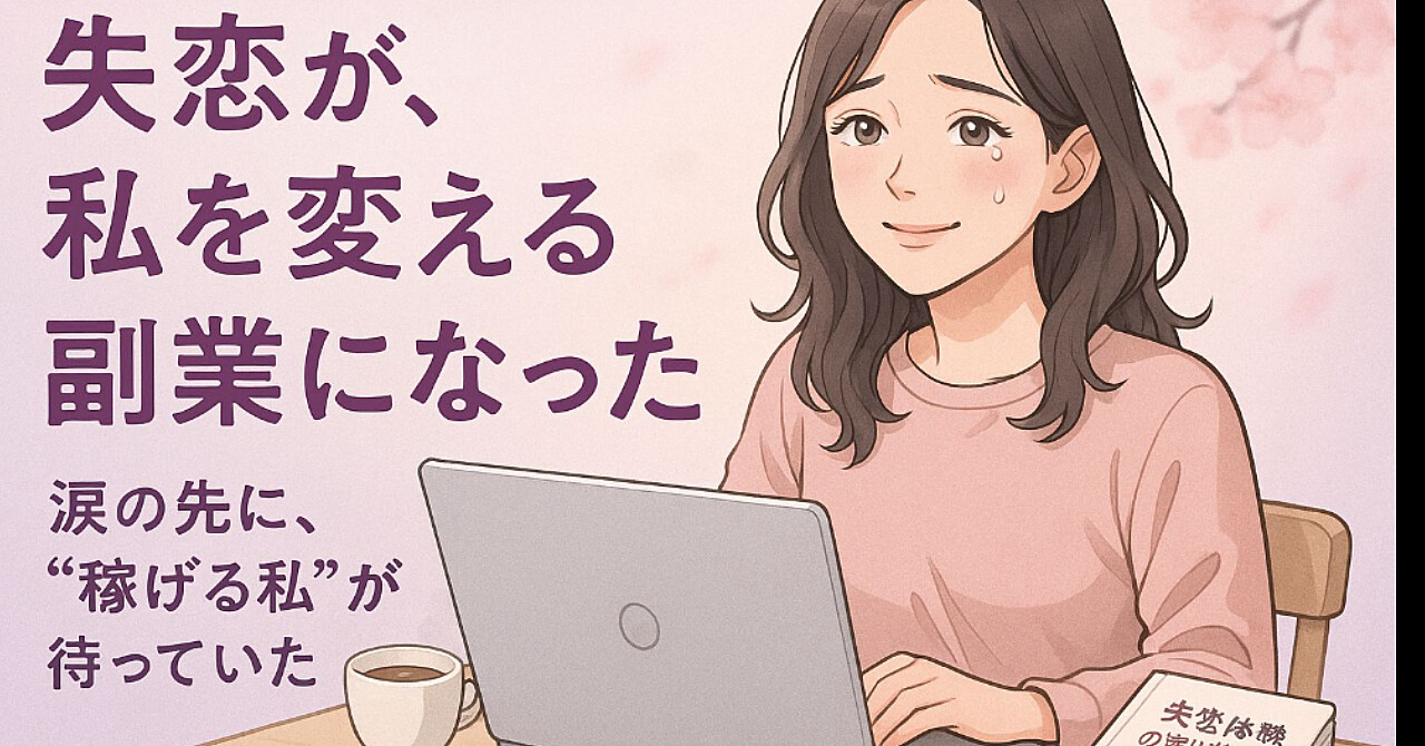 「失恋がきっかけで人生逆転! 30代女性が副業で自信を取り戻すまで」