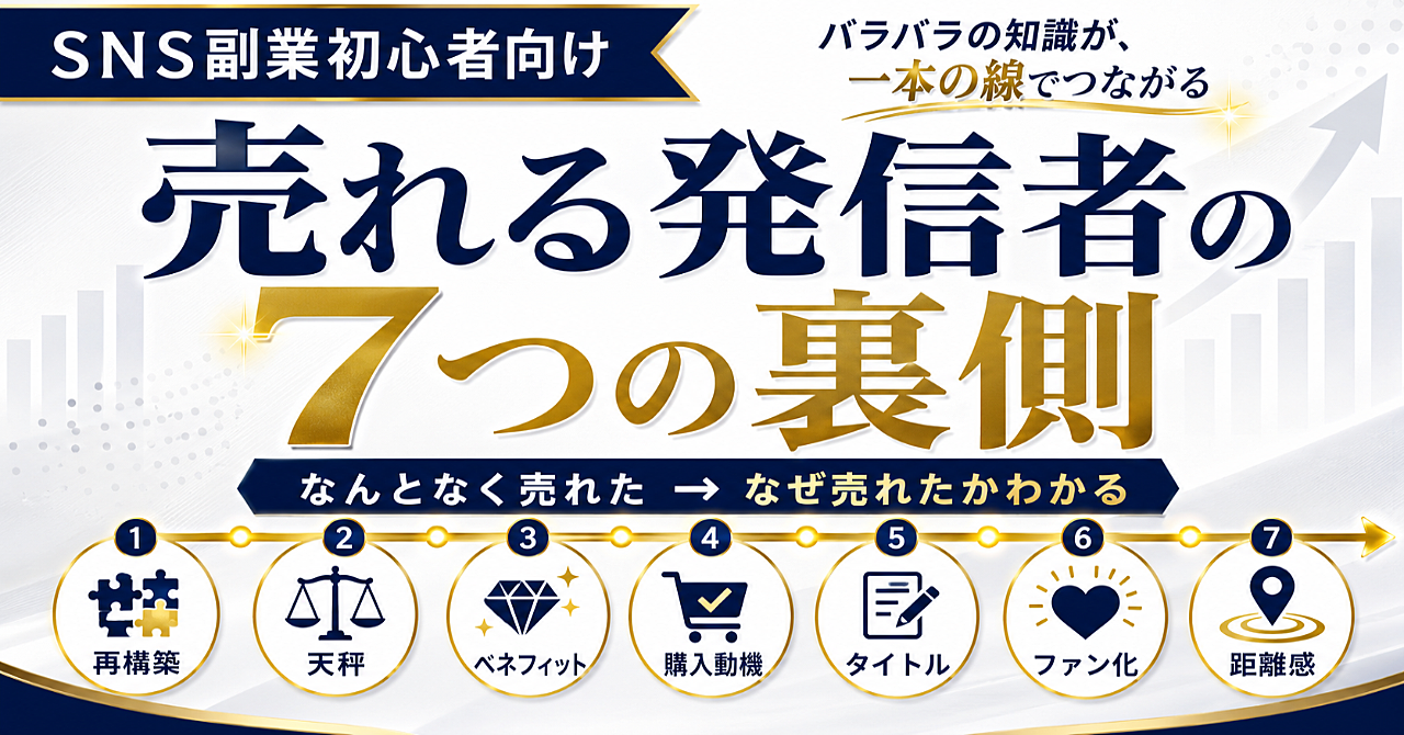 SNS副業で売れる7つの設計図