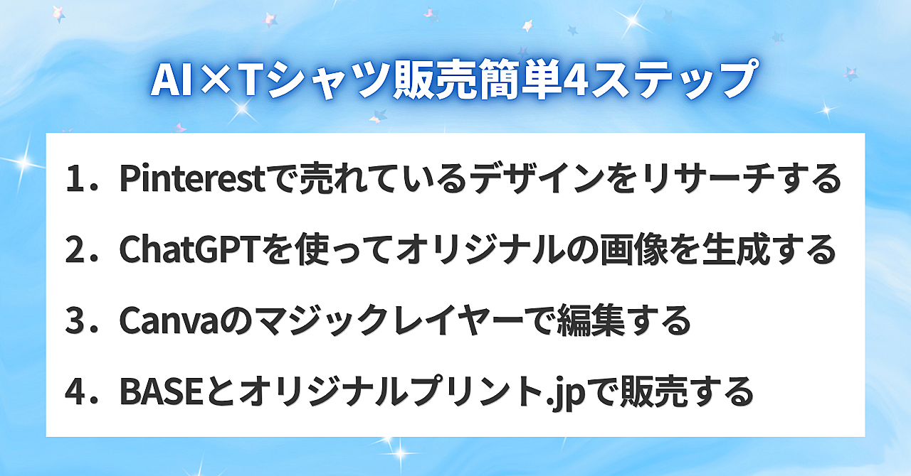 副業初心者・デザイン未経験でも関係なし！【AI×Tシャツ収益化攻略ガイド】