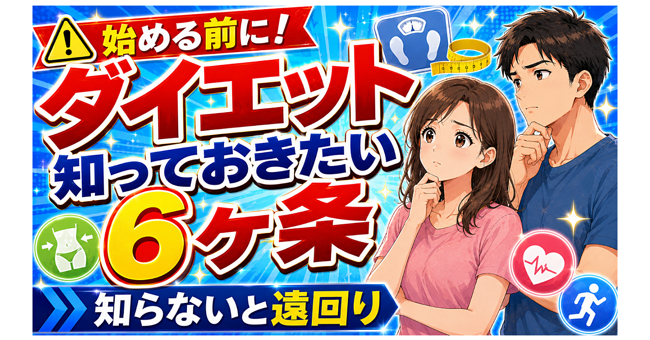 ダイエットを始める前に知っておきたい6ヶ条