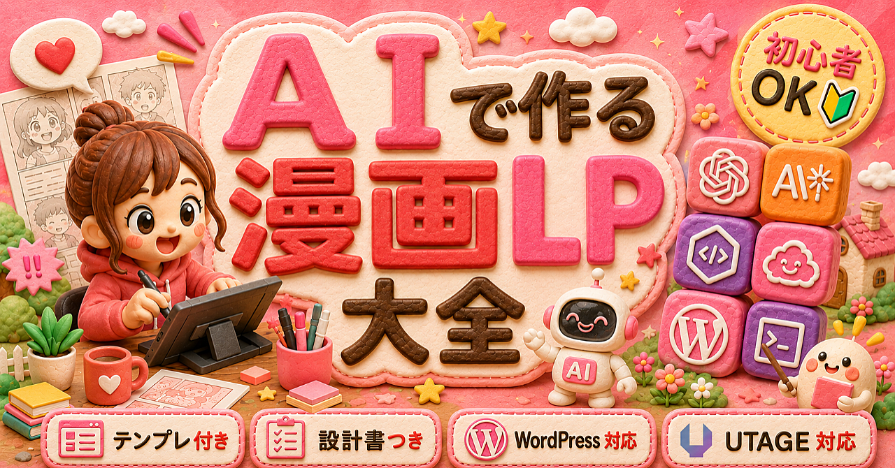 AIで作る漫画LP大全｜テストでROAS約1000%！今すぐ実務で使える実践講座 