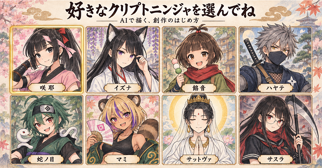 クリプトニンジャ はじめてのAIイラストの販売サムネイル