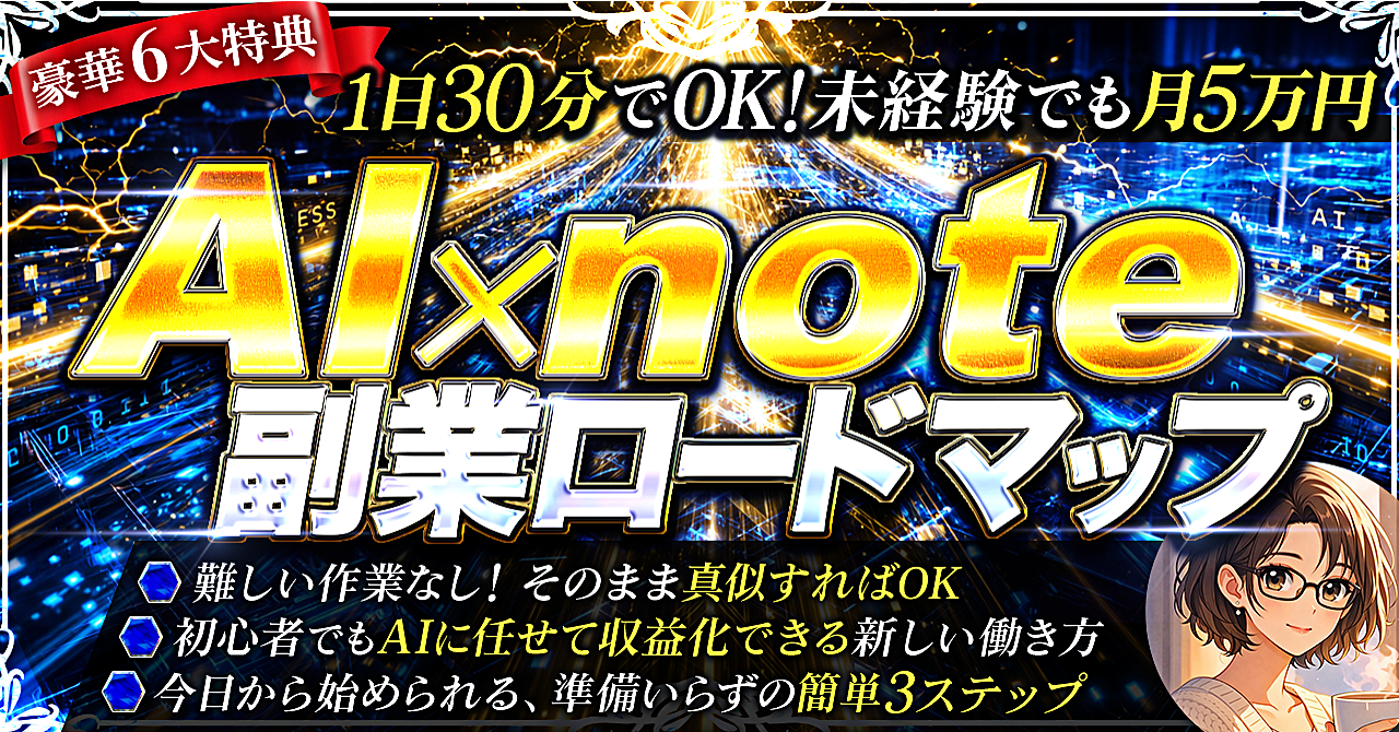 AI×note 副業ロードマップ
