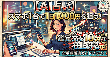 【AI占い】スマホ1台で1日1000円を狙う！鑑定文を10分で仕上げる全手順徹底ガイドブック！