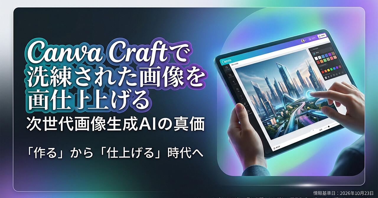 Canva Craftで洗練された画像を仕上げるのアイキャッチ画像