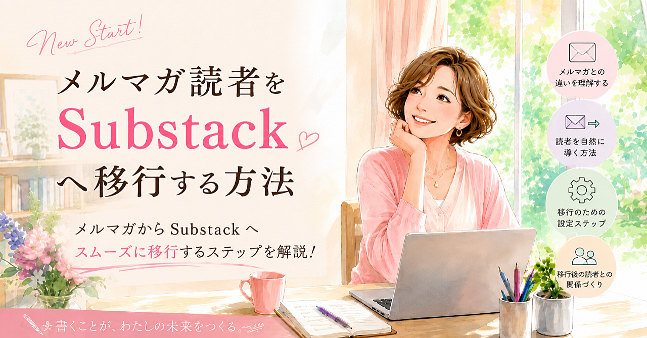 70代の私が実際にやったメルマガ読者をSubstackへ移行する方法