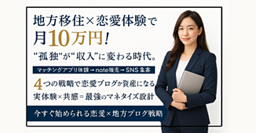【GPTsでできる】ブログで稼ぐなら「恋愛 × 地方移住者」が狙い目な理由と収益化戦略