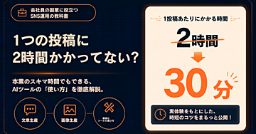 【会社員の副業SNS運用】ネタ出しから投稿画像まで。AIツールだけで完結させる時短フルセット