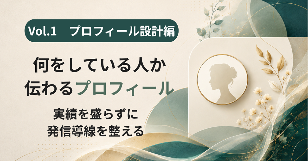Vol.1｜AI副業プロフィール設計編