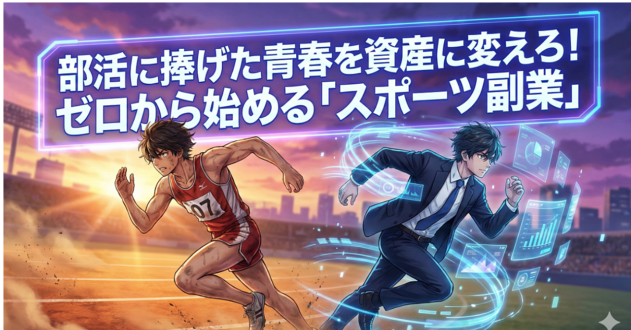 部活に捧げた青春を資産に変えろ！ゼロから始める「スポーツ副業」完全攻略バイブル
