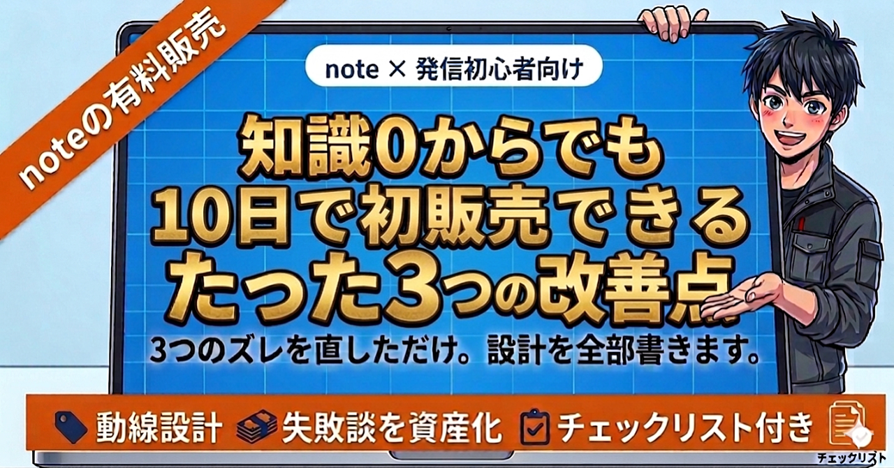 副業会社員が知識0からでも10日で売れた。絶対に知っておくべき３つのズレの直し方