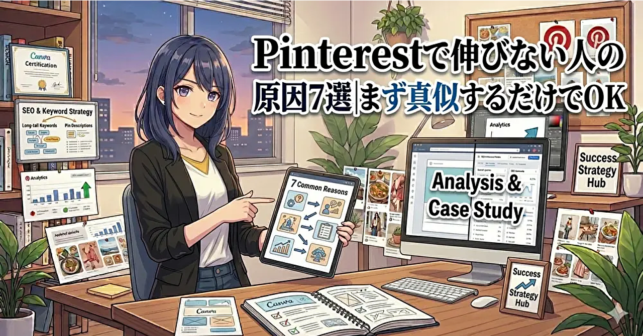 Pinterestで伸びない人の原因7選｜まず真似するだけでOK