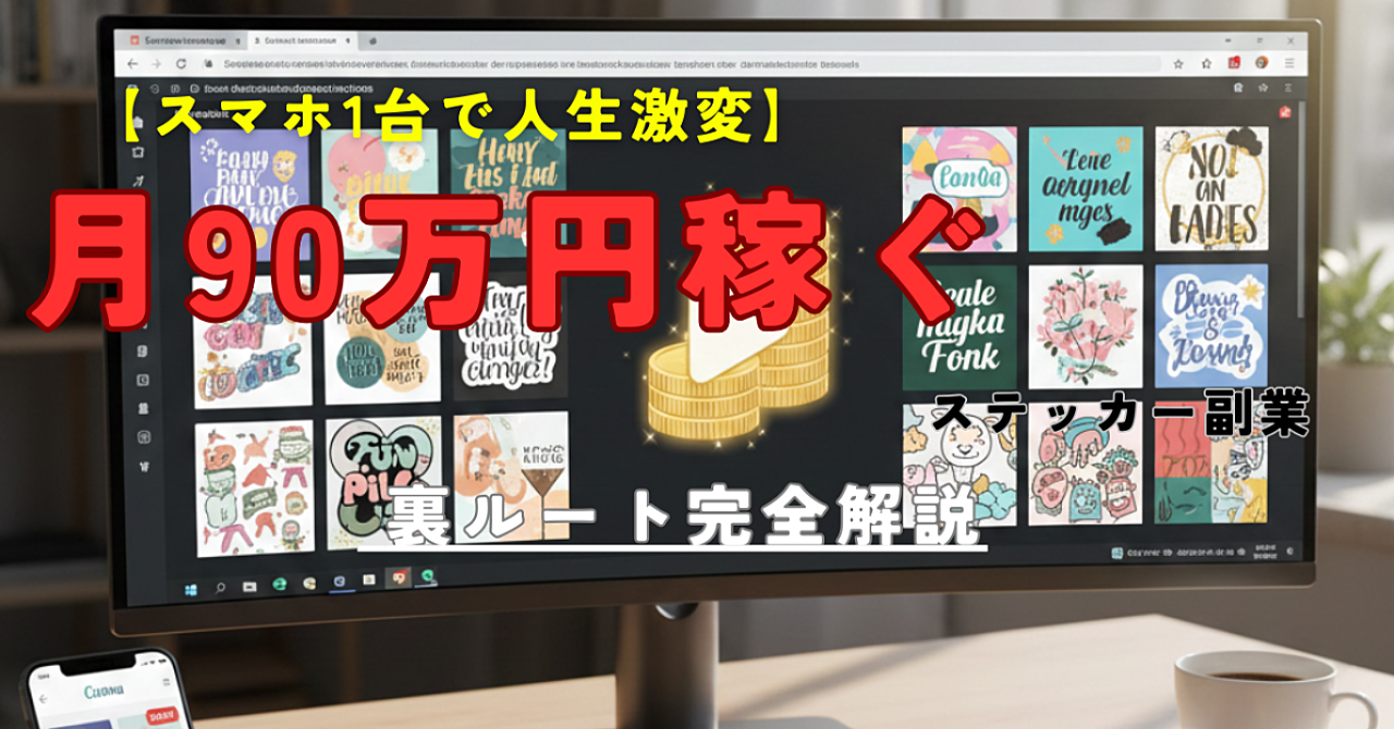 スマホ1台で人生は変わる。Canvaで作るステッカーが90万円に化ける裏ルート、その全貌を徹底解説