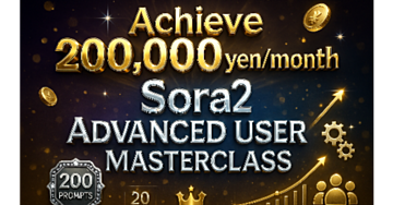 【月20万円達成】Sora2上級者向けマスタークラス