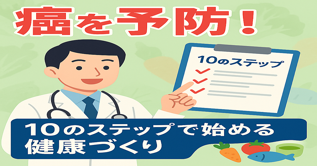 癌を予防するための食生活と生活習慣:10のステップで始める健康づくり