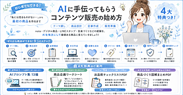 コンテンツ販売の始め方｜初心者がChatGPTに手伝ってもらいながら自分の商品を作る方法