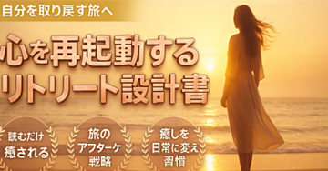 【保存版】感情リセット旅の作り方。癒しを“偶然”ではなく“設計”でつくる方法【特典付】