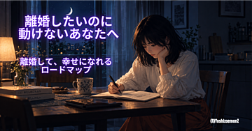 離婚したいのに動けないあなたへ、離婚して、幸せになれるロードマップ