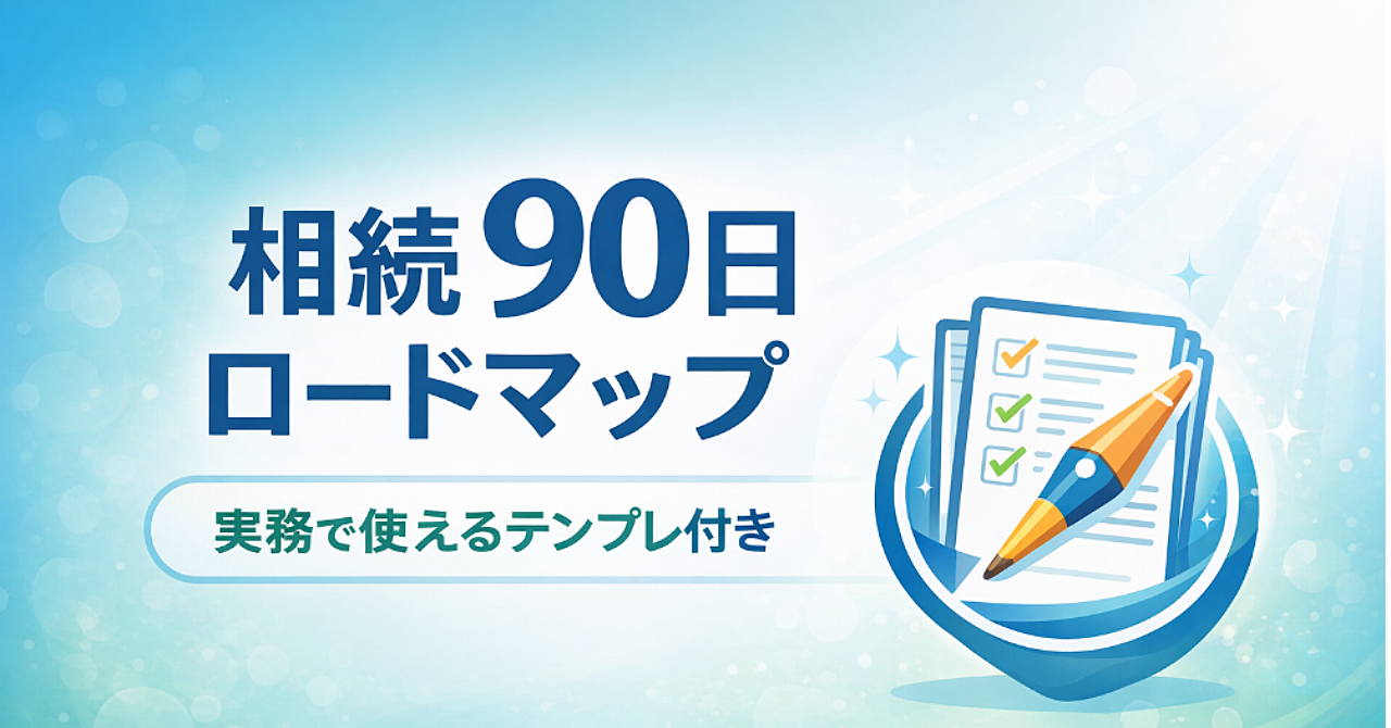 【保存版】【税理士監修】
相続90日 完全ロードマップ
迷わず進める実務ガイド+財産調査テンプレ&預金整理フォーマット付き