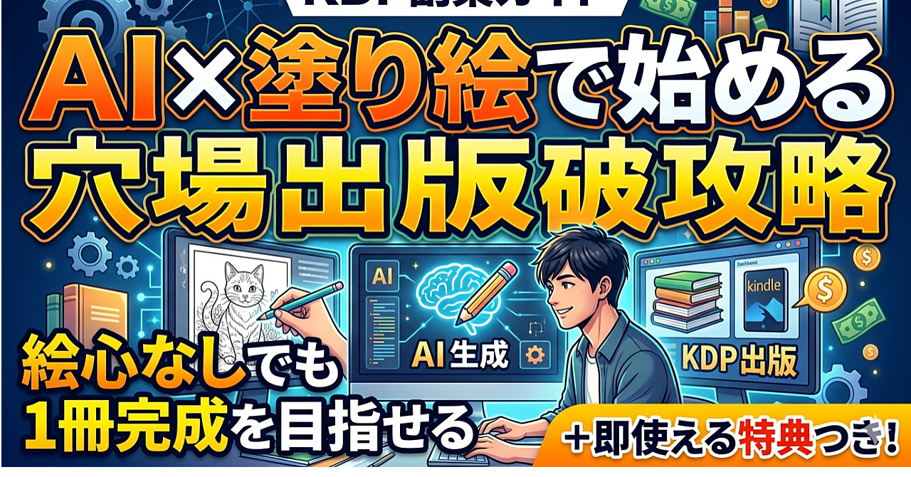 AI×塗り絵で始める穴場出版攻略

絵心なしでも1冊完成を目指せるKDP副業ガイド