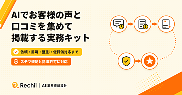 AIでお客様の声と口コミを集めて掲載する実務キット｜依頼・許可・整形・低評価対応まで