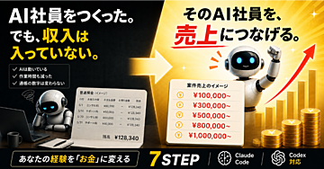 AI社員をつくっただけでは売上は増えない｜あなたの経験をお金に変える7ステップ（Claude Code / Codex 対応）