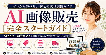 AI画像販売 完全スタートガイド 〜Stable Diffusionで画像生成・出品・発送まで〜