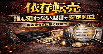 依存転売
本体を売るな。“困った人”から抜け