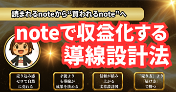 「売れないnote」を「自然に売れるnote」に変える導線設計5ステップ完全マニュアル