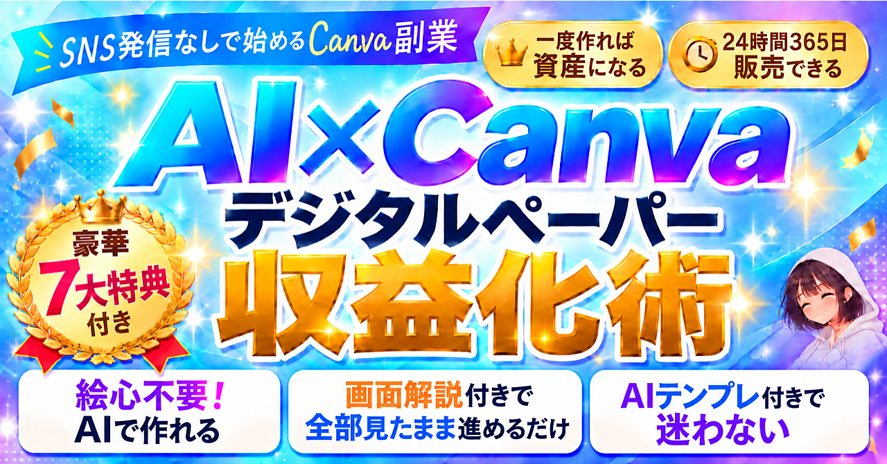 【35大特典付】かのんさんのBrain「【SNS発信なし】一度作れば資産になる！AI×Canvaで始めるデジタルペーパー収益化術（画面解説付き）」評判口コミ感想レビュー