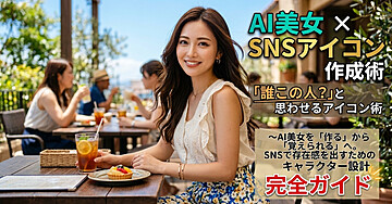 AI美女×SNSプロフィール写真制作術｜「この人誰？」と思わせるアイコンテクニック
～AI美女を“作る”から“覚えてもらう”へ。SNSで存在感を作るキャラクター設計完全ガイド～