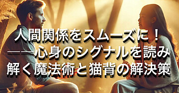 人間関係をスムーズに！――心身のシグナルを読み解く魔法術と猫背の解決策